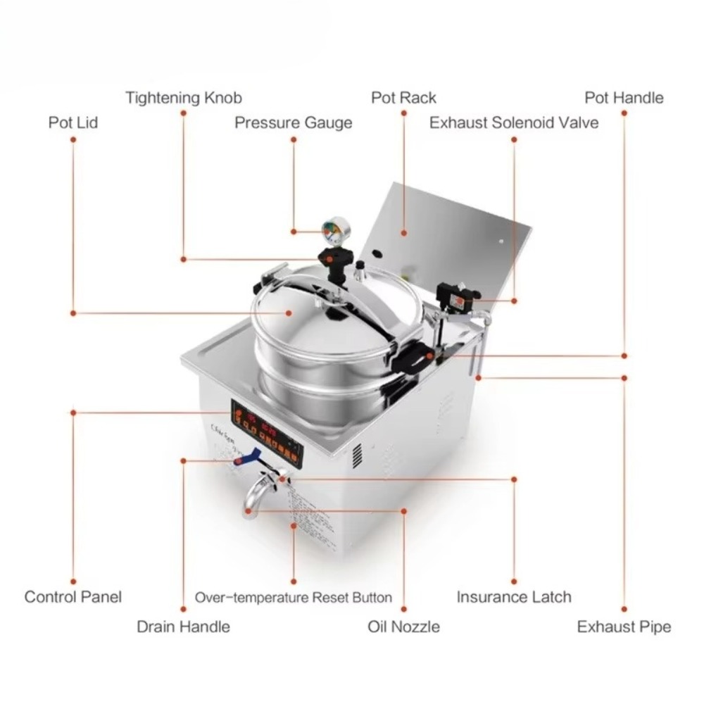 Industrial Continuous Vacuum F - Air Fryer recension och pris
