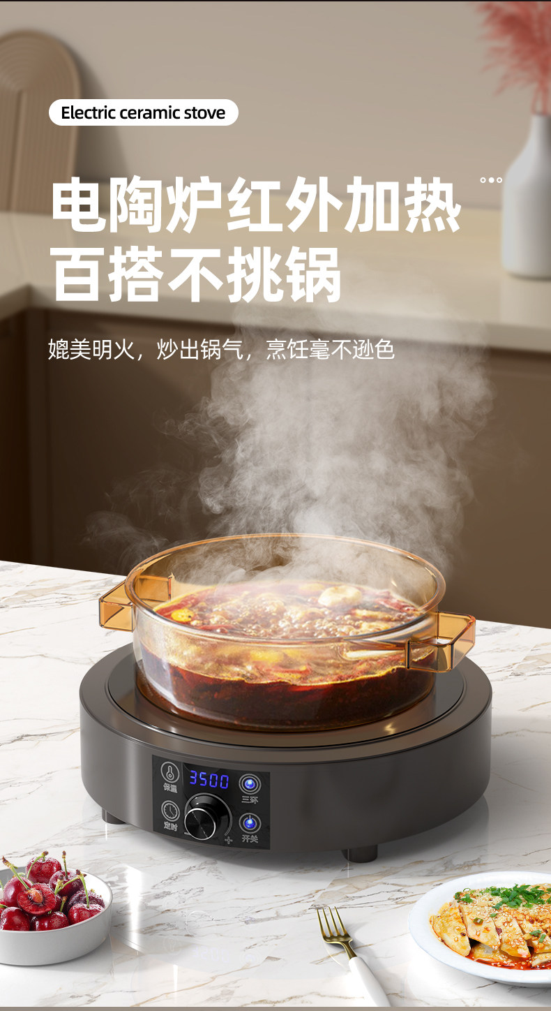 Single Zone Ceramic Cooktop Po - Induction Cooktop Portable recension och pris