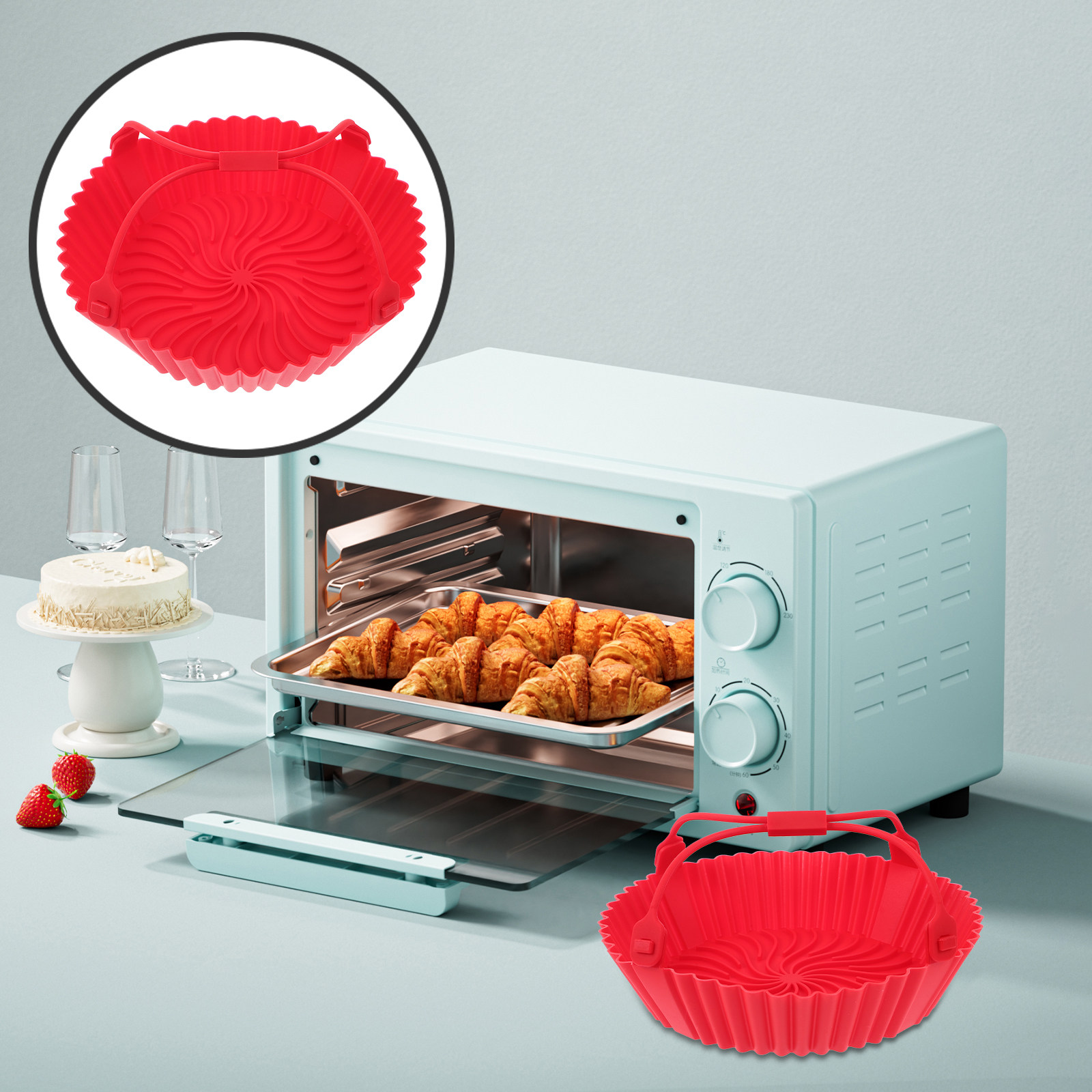 Air Fryer Silicone Tray Heat R - Air Fryer recension och pris
