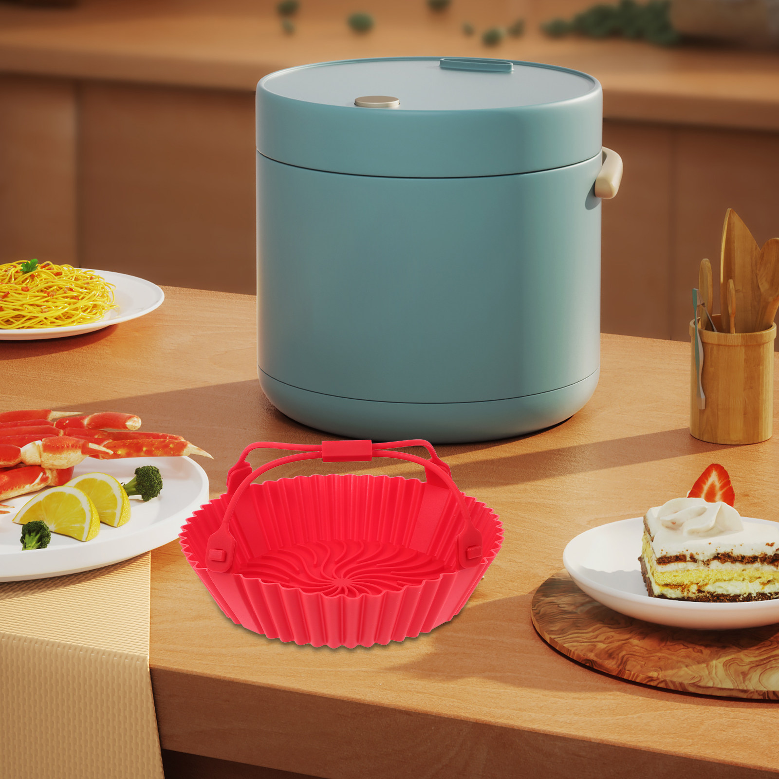 Air Fryer Silicone Tray Heat R - Air Fryer recension och pris