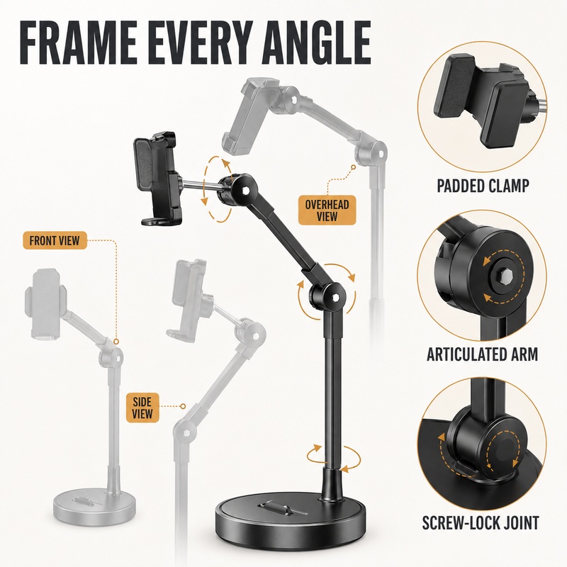 Overhead Phone Stand Desktop T - Kitchen Appliances Video recension och pris