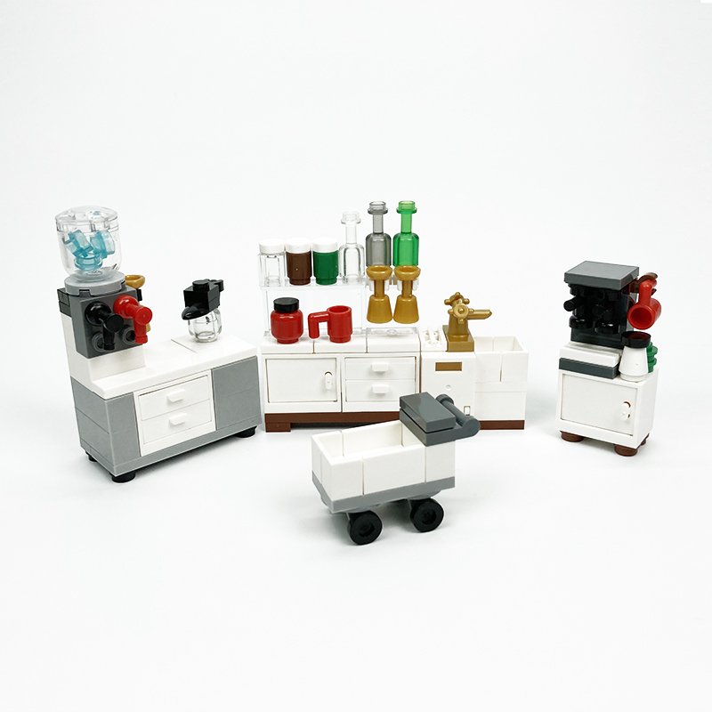 MOC block creative toys kitche - Kitchen Appliances Cabinet recension och pris