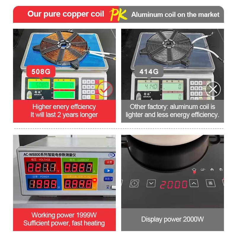 4400W Induction Hob 2 Burner T - Induction Cooker recension och pris
