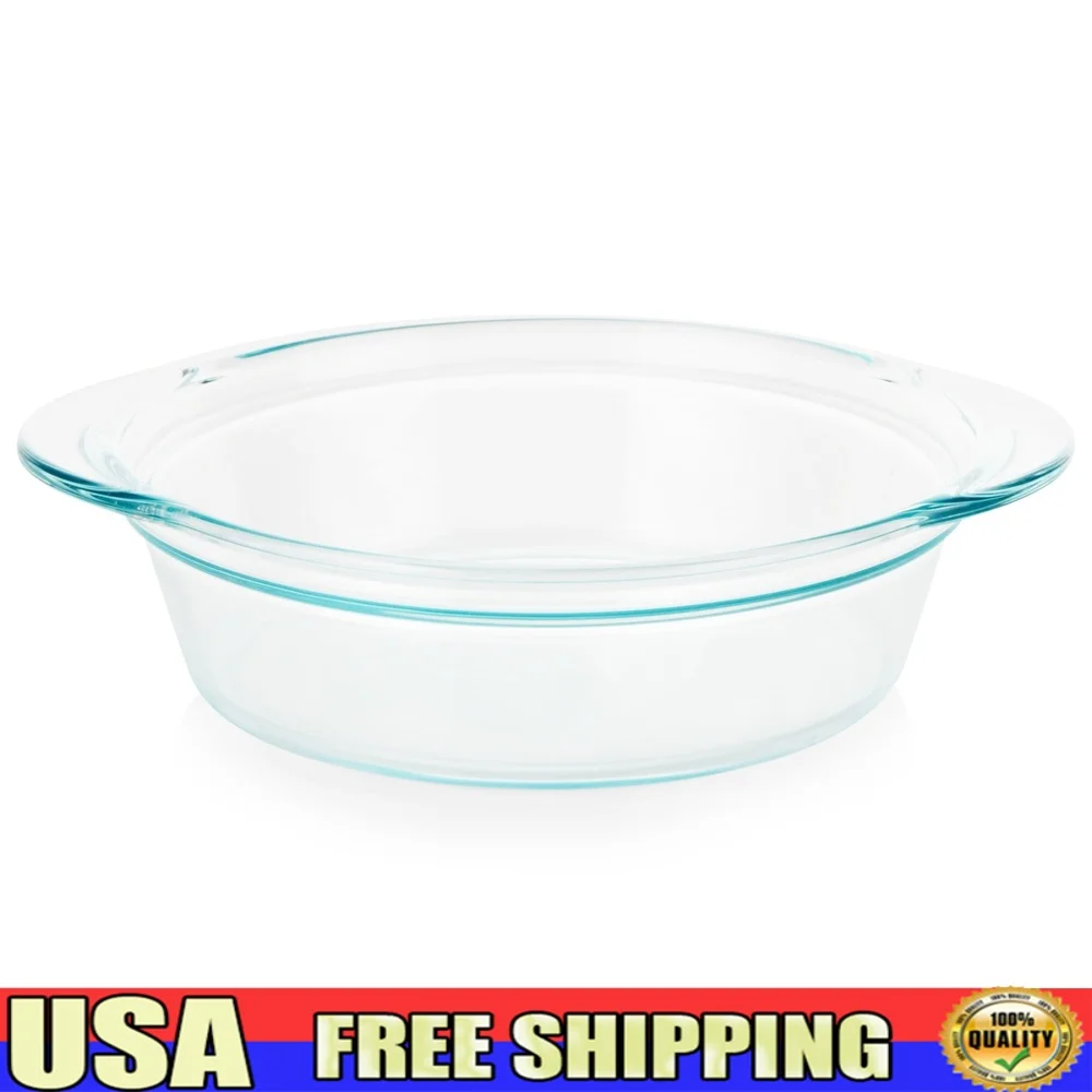 Deep Round Glass Baking Dish 9 - Microwave Oven recension och pris