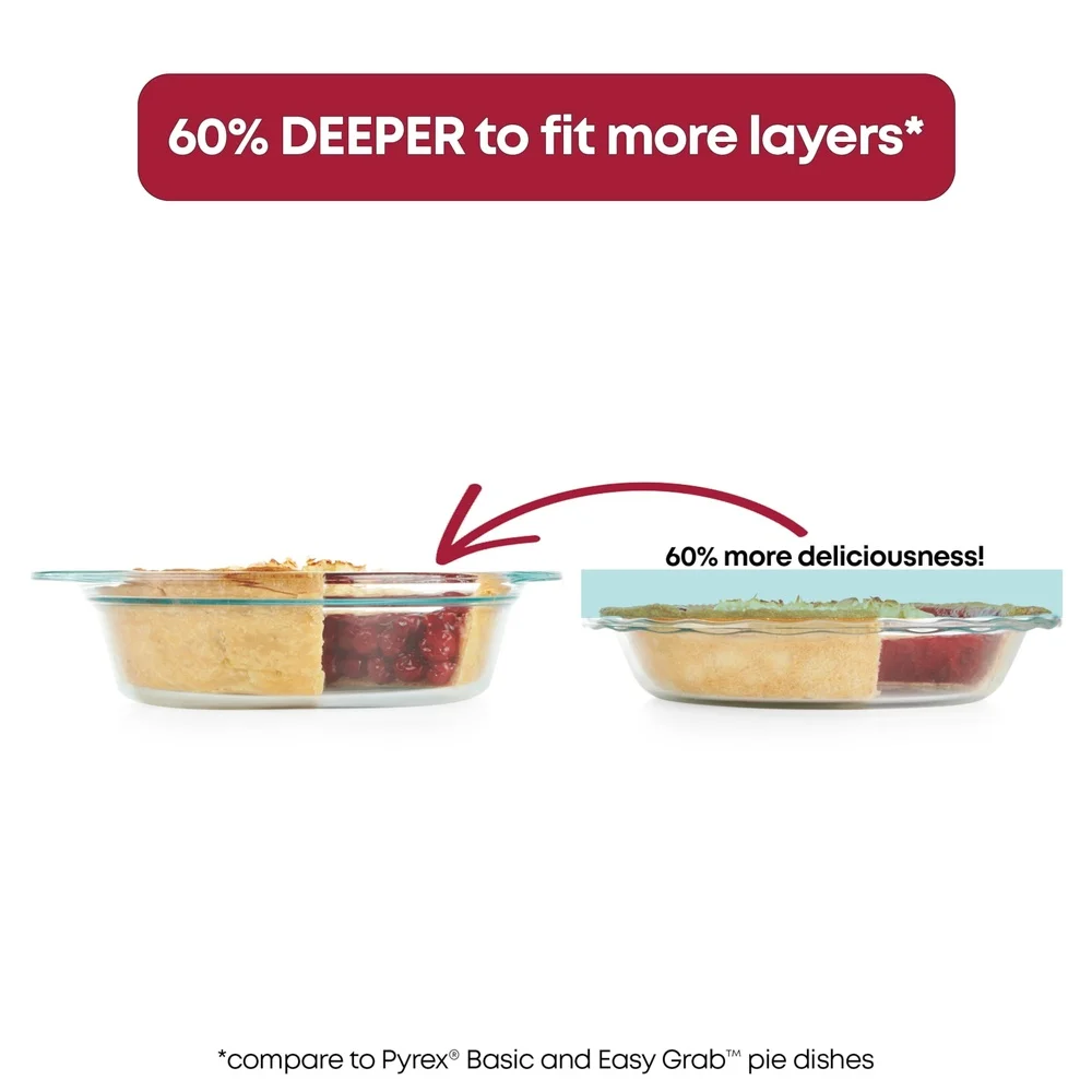 Deep Round Glass Baking Dish 9 - Microwave Oven recension och pris