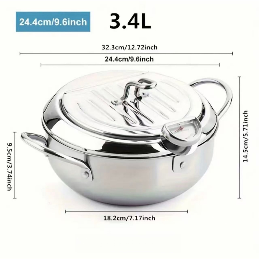 Stainless Steel Frying Pan wit - Induction Cooker recension och pris