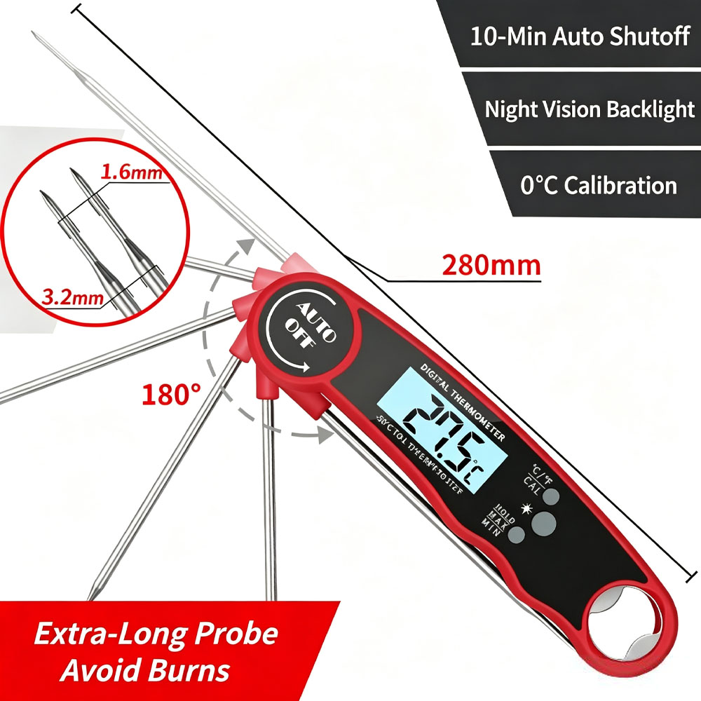 Meat Thermometer Digital – Ins - Air Fryer recension och pris