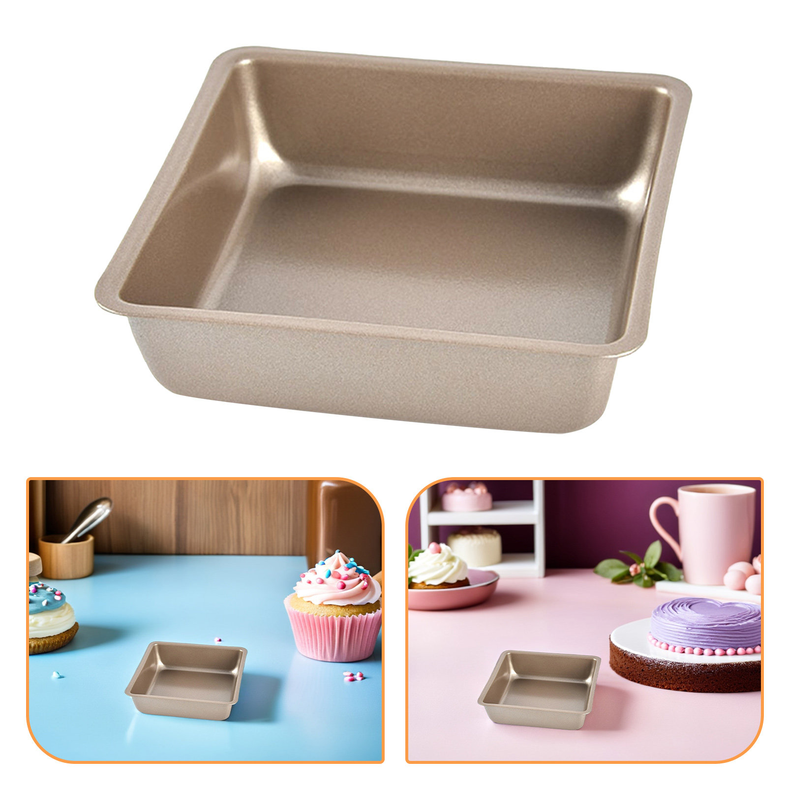 4 Pcs Square Non-stick Baking  - Air Fryer recension och pris